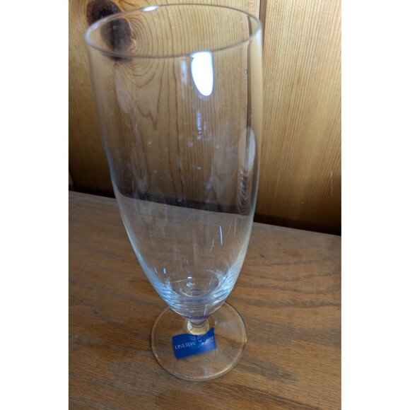 Oneida Schott Zweisel Footed Pilsner Champagne Glass Goblet 16 Fl Oz Crystal - Picture 10 of 16